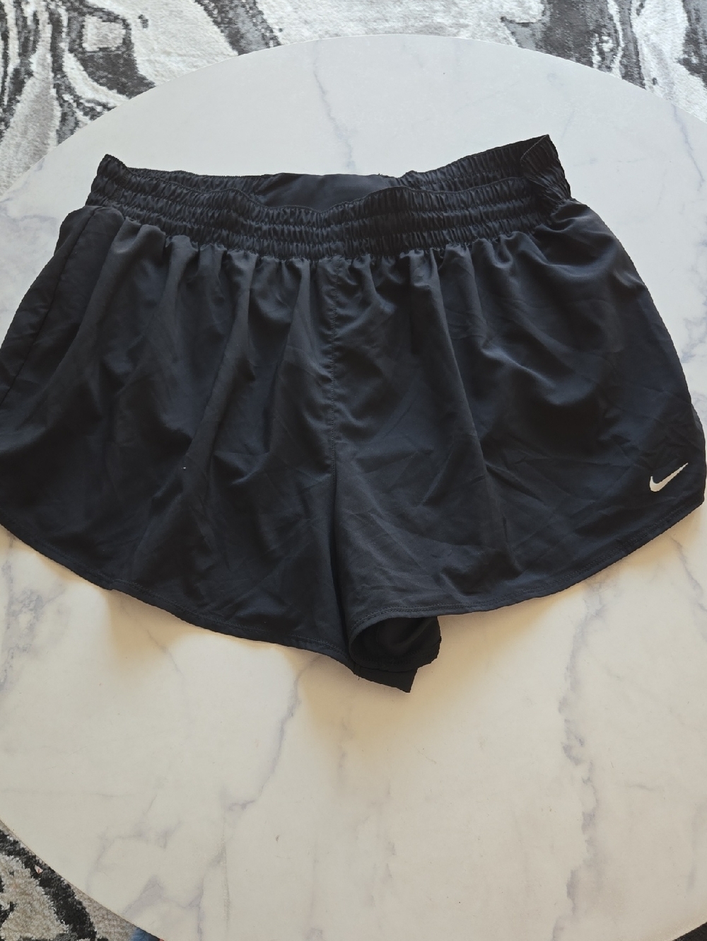 Nike Dri-FIT Womens Black High-Waist 3 Brief-Lined Shorts Workout Sport 2X NWOT - Picture 5 of 10